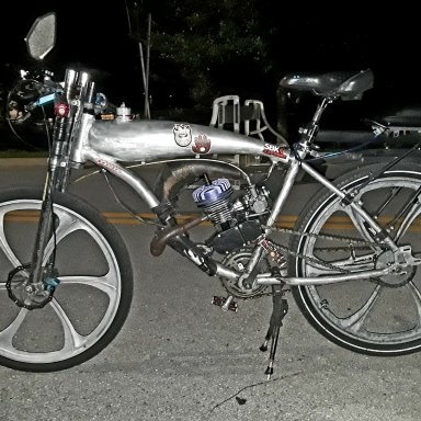 CDHPOWER Reinforced GT-A Gas bike Frame w/fuel tank 2.4L-Black-motorized bicycle 